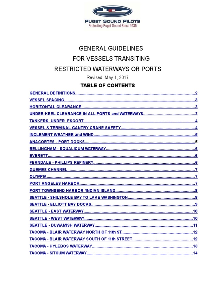 PSP Guidelines May01 2017 Download Free PDF Tugboat Tide