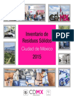 Inventario de Residuos Sólidos de la CDMX 2015