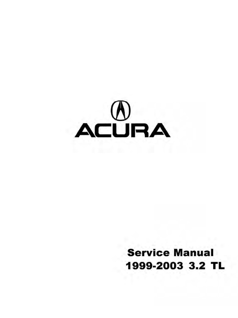 2000 ACURA TL Service Repair Manual PDF PDF Automotive Industry
