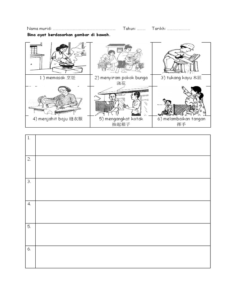 Latihan Bina Ayat Pdf