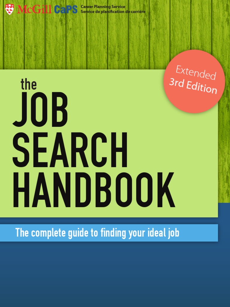 JOB Search Handbook: The Complete Guide To Finding Your Ideal Job  Download Free PDF  Résumé 