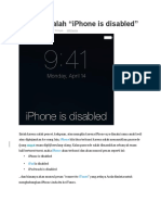 Atasi Masalah "Iphone Is Disabled"