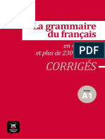 La Grammaire Du Francais A1 Corriges