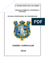 Diseño curricular Contabilidad UTEA 2016