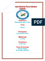 Tarea 3 de Educacion para La Paz