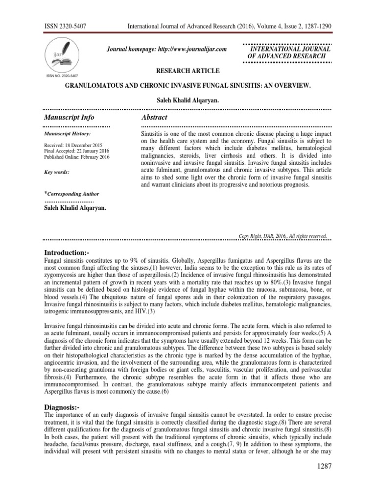 Jurnal Sinusitis Download Free Pdf Clinical Medicine Medical