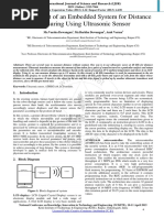 Development of An Embedded System For Distance Measuring Using Ultrasonic Sensor