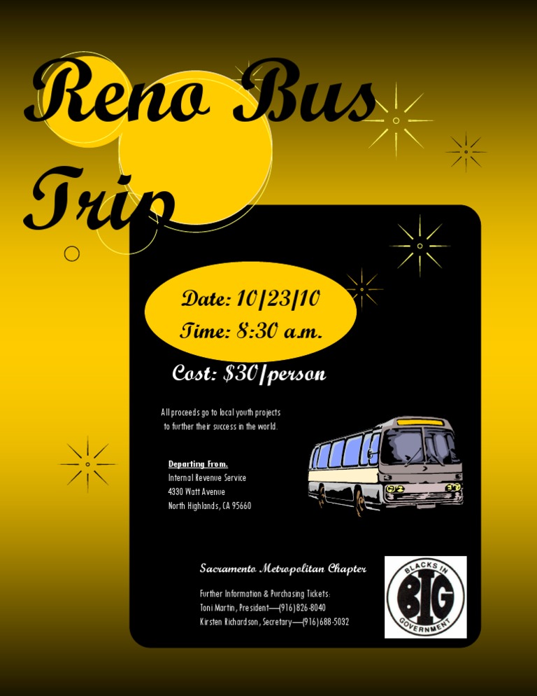 Reno Bus Trip for Youth Projects | PDF | Politics