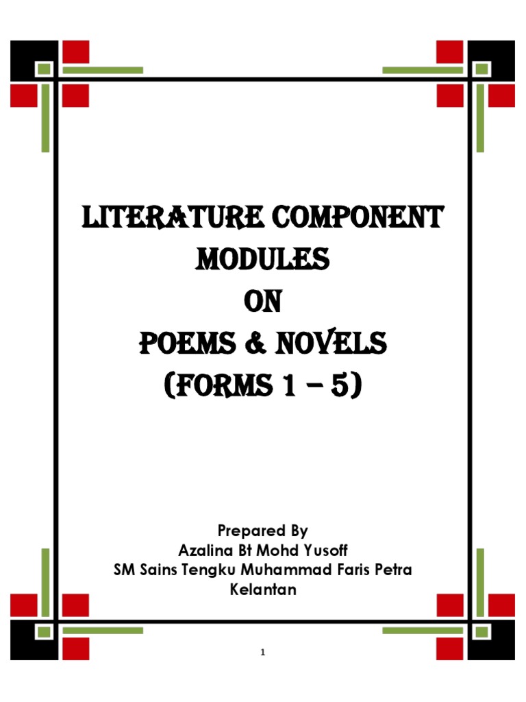 Modules For Poems & Novels - Azalina | PDF | Frankenstein