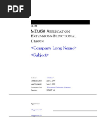 Download MD050 Application Extensions Functional Design by dkarteek SN35307572 doc pdf