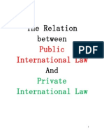 The Relation Between Public and Private International Law