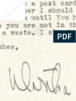 Martha Graham Letter To Aaron Copland, November 7, 1942