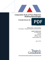 Comparative Study of Flare Dispersion Modeling Methodologies