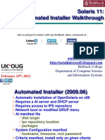 Solaris 11 Automated Installer Walkthrough