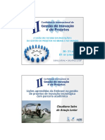 Licoes Aprendidas Da Embraer Na Gestao D PDF