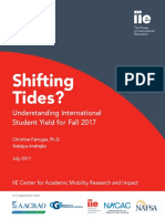 Shifting Tides? Understanding International Student Yield for Fall 2017