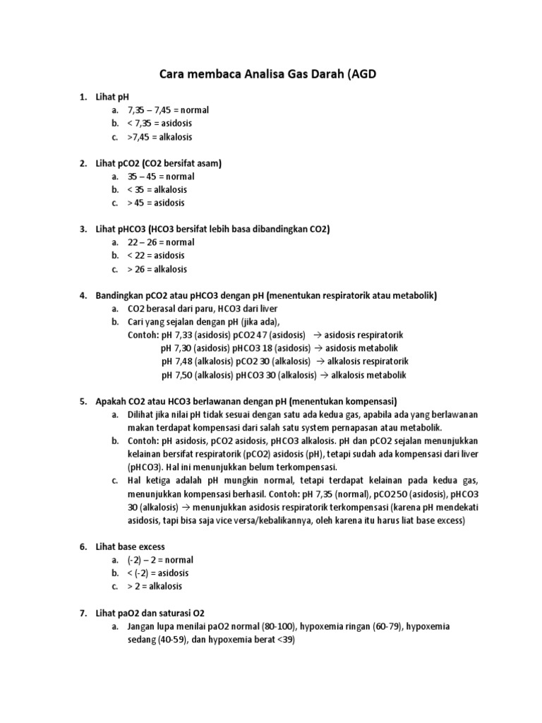 Cara Membaca Analisa Gas Darah PDF