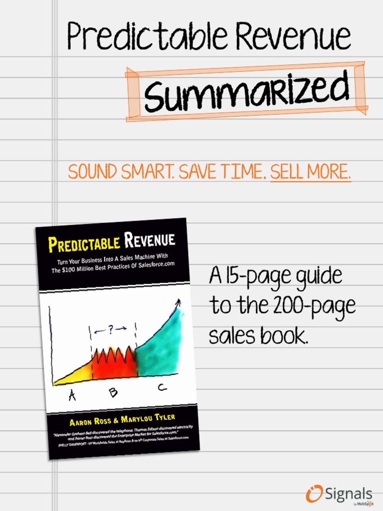 Predictable Revenue: A Quick Guide | PDF | Sales | Business Economics