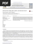 2016 Informed Short Selling, Fails-To-Deliver, and Abnormal Returns