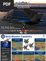 F35 Lightning II Range Requirements