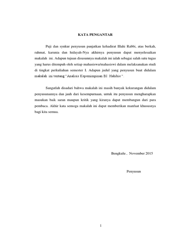 Gaya Kepemimpinan Presiden Habibi