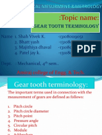 Gear Tooth Terminology::Topic Name