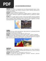 Las Ocho Regiones Naturales