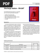 The FM-200 Discharge Station Is Supplied With The Following Standard Features