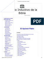 El Apóstol Pablo - Estudio Inductivo de La Biblia PDF
