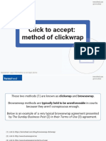 Click To Accept: A Method of Clickwrap