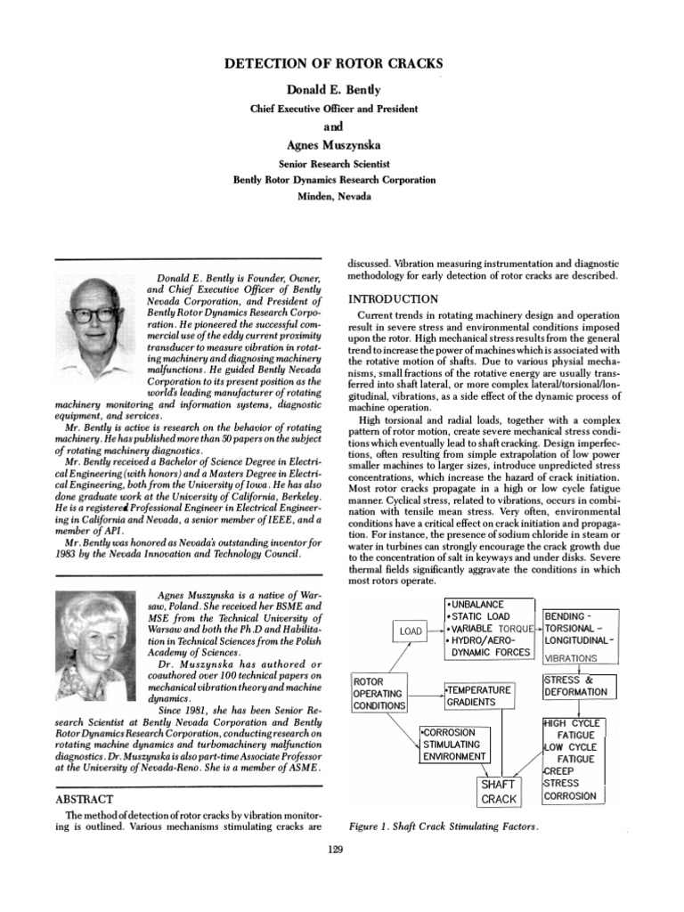 Rotor Crack Detection via Vibration Monitoring | PDF | Mechanics ...
