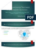 Marcos Amaral 2017, On Quality Language Teaching in Secondary School