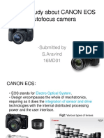A Case Study About CANON EOS Autofocus Camera