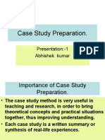 Case Study Preparation