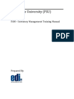 PSU Inventory Management Training Manual