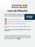 Cara de Pikachu Plantilla Hama Beads 148ee