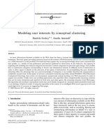 Modeling User Interests by Conceptual Clustering: Article in Press