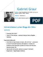 CV Gabriel Graur