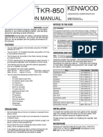 TKR-750/ TKR-850: Instruction Manual