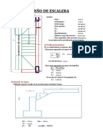 Diseño de Escalera y Viga Conectada