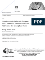 2016 Young Impediments To Reform in European Post Communist Defense Institutions
