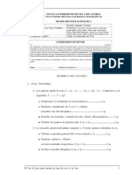 Examen de cálculo multivariable: problemas de derivadas parciales, diferenciabilidad y optimización