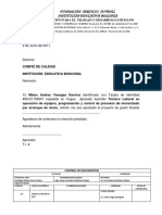 Carta de Aprobacion Proyecto