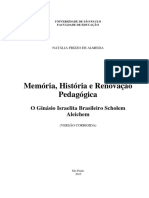 2015 - Natalia Frizzo de Almeida - Memoria, Historia e Renovacao Pedagogica - VERSAO CORRIGIDA PDF