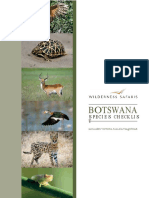 Wilderness Safaris Botswana Species Checklist