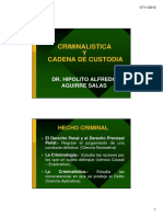 2381 Criminalistica y Cadena de Custodia Nov 2012 PDF