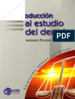 Introducción Al Estudio Del Derecho - Antonio Piccato Rodriguez