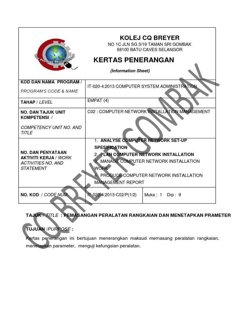 Kertas Penerangan | PDF
