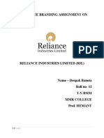 RIL's corporate branding