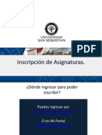 Instructivo de Inscripción de Asignaturas